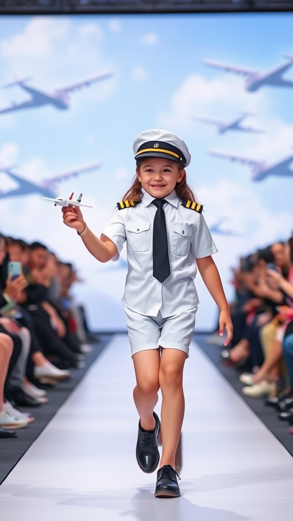 Young Pilot Walking Confidently on Runway Awaiting Adventure.