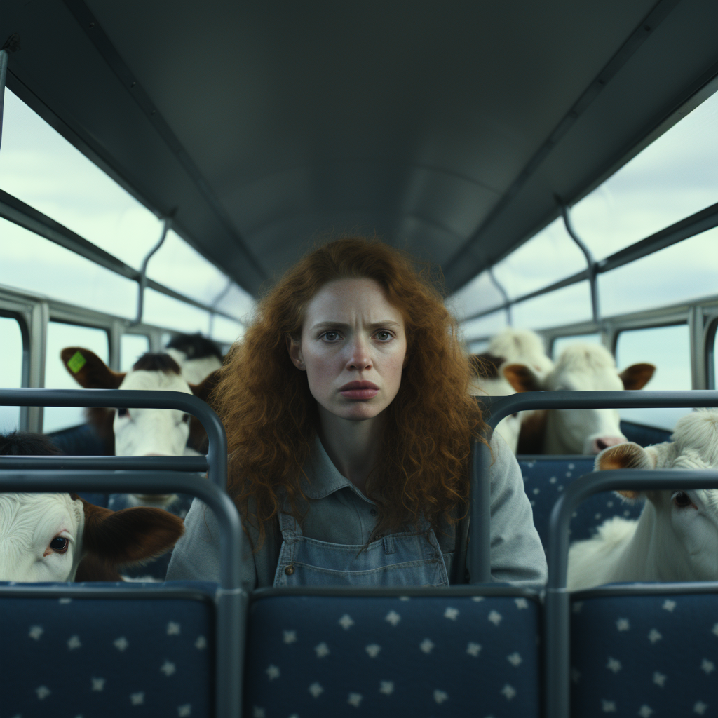 Cows on a Bus