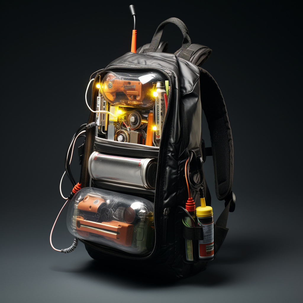 Realistic AAA Battery Backpack