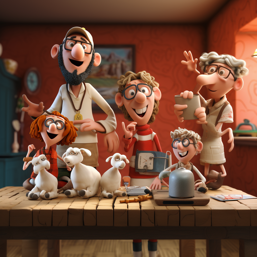 Aardman Animation character presentation