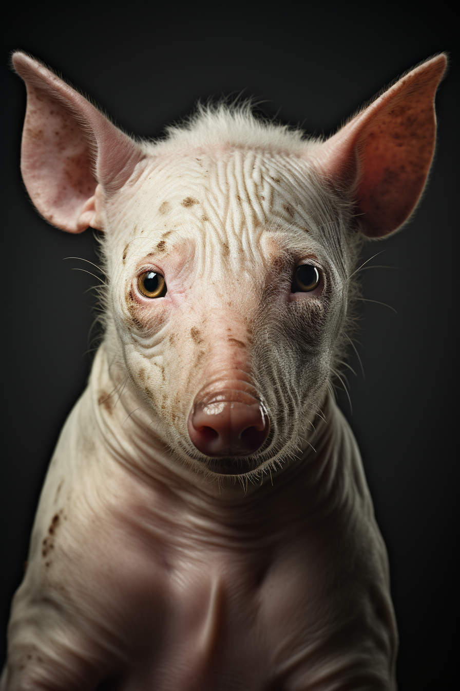 Stunning interpretation of aardvark in studio lighting