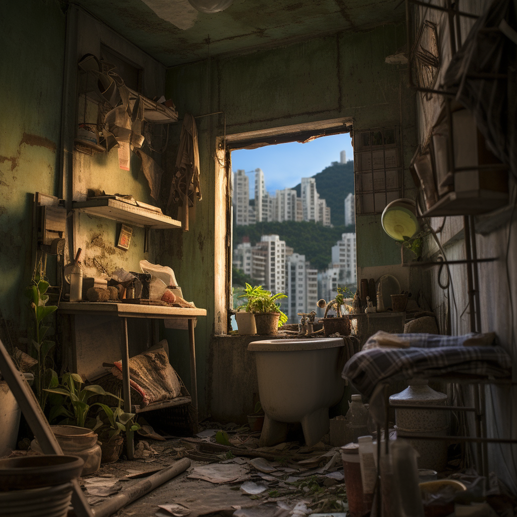 Abandoned Brazilian Favela Apartment Bathroom