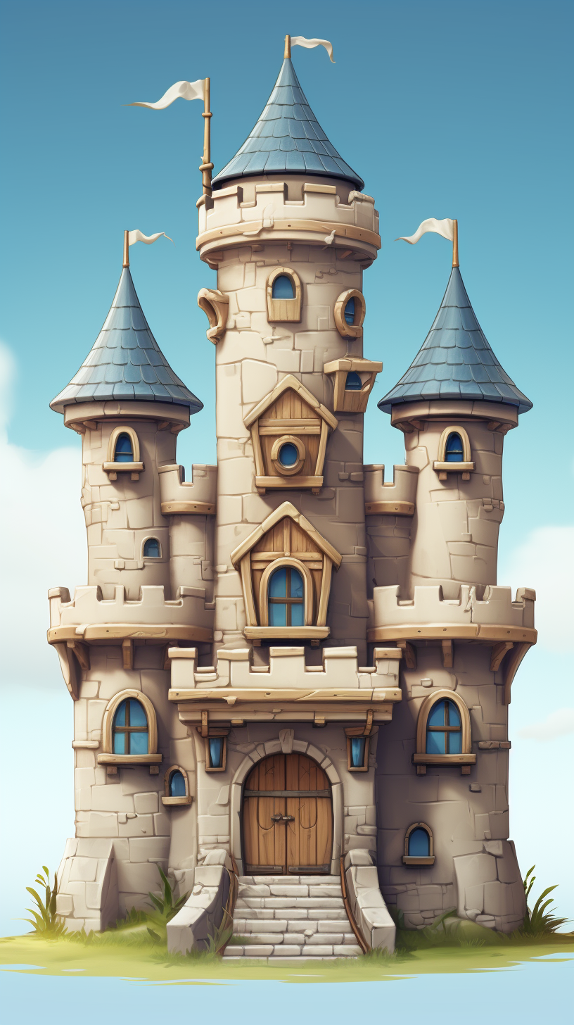 Beautiful Wooden Castle for Kids