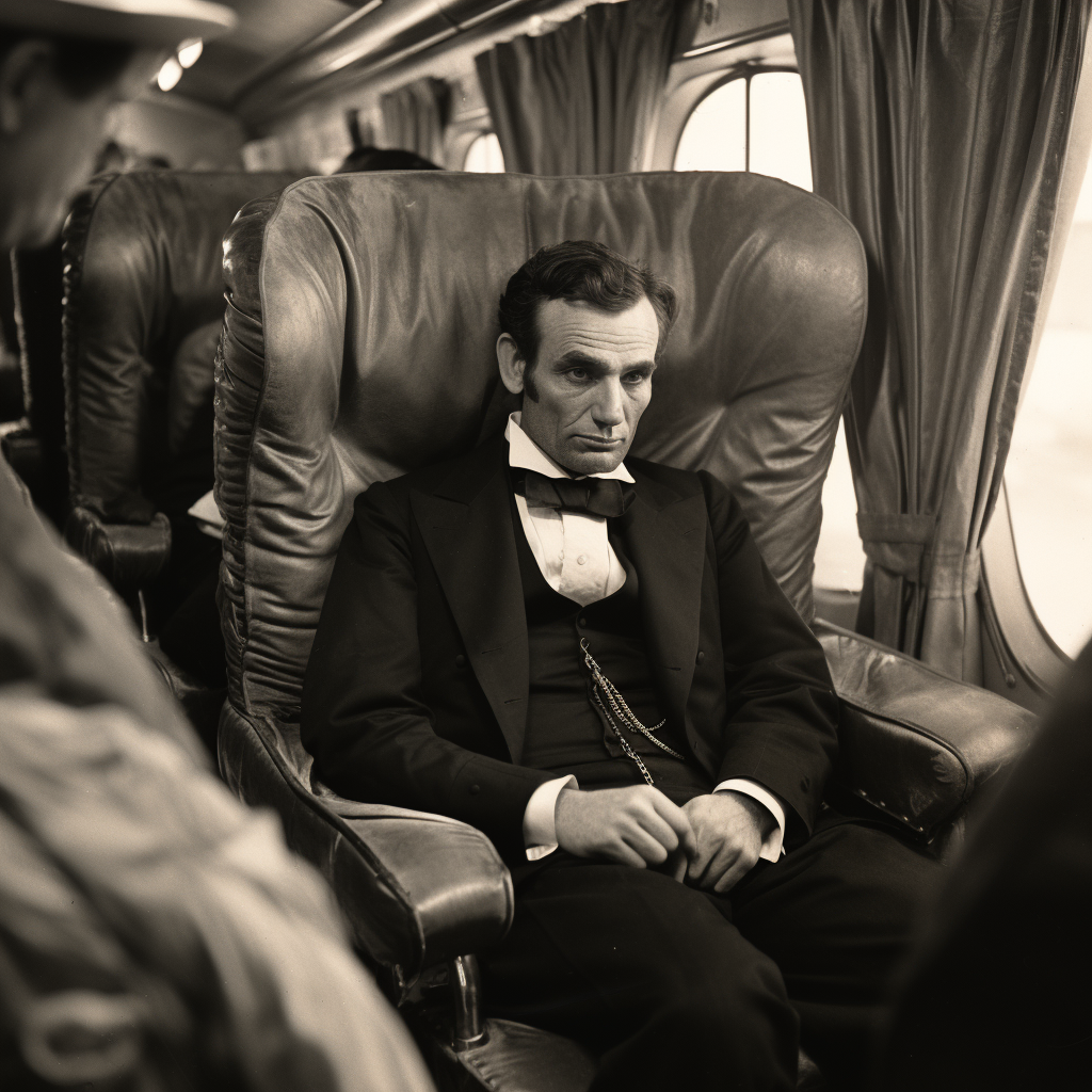 Abraham Lincoln private jet photo