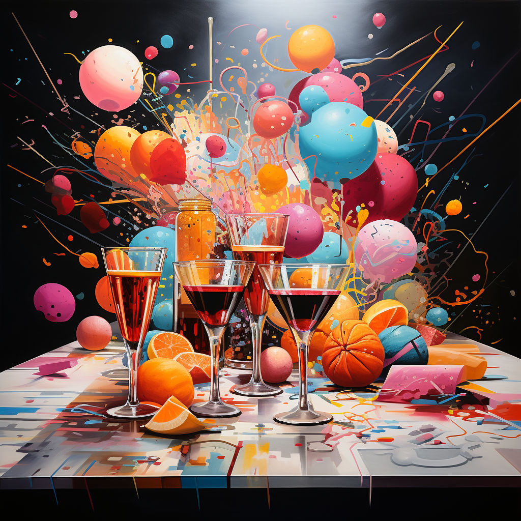 Colorful abstract celebration image