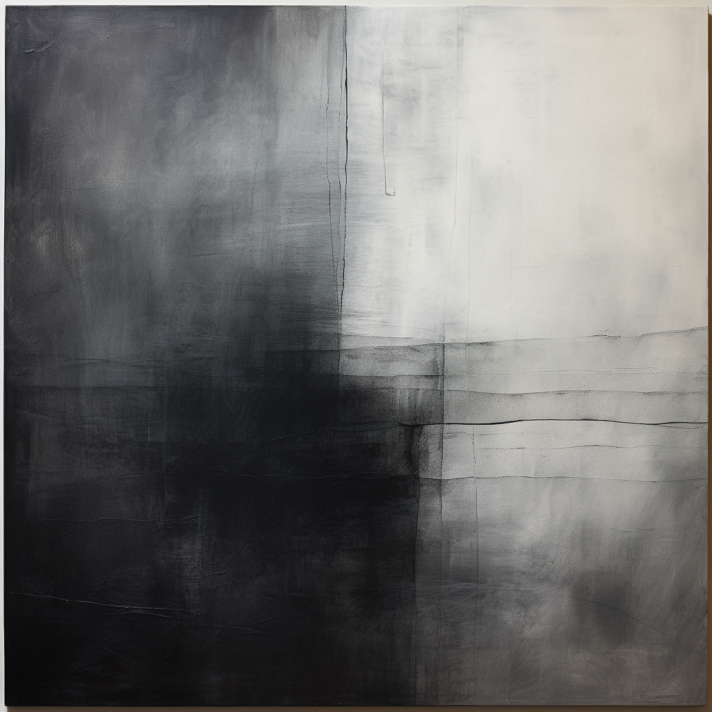 Abstract charcoal color palette artwork