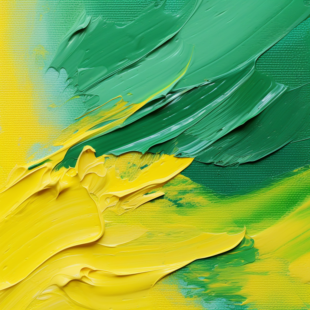 Abstract colorful green yellow painting texture