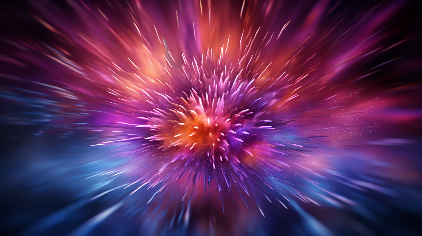 Abstract cosmic bursts wallpaper