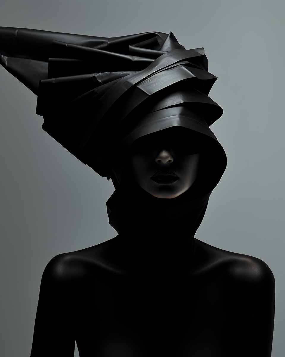 Abstract Cubism Creative Headpiece in Jesse Draxler Style