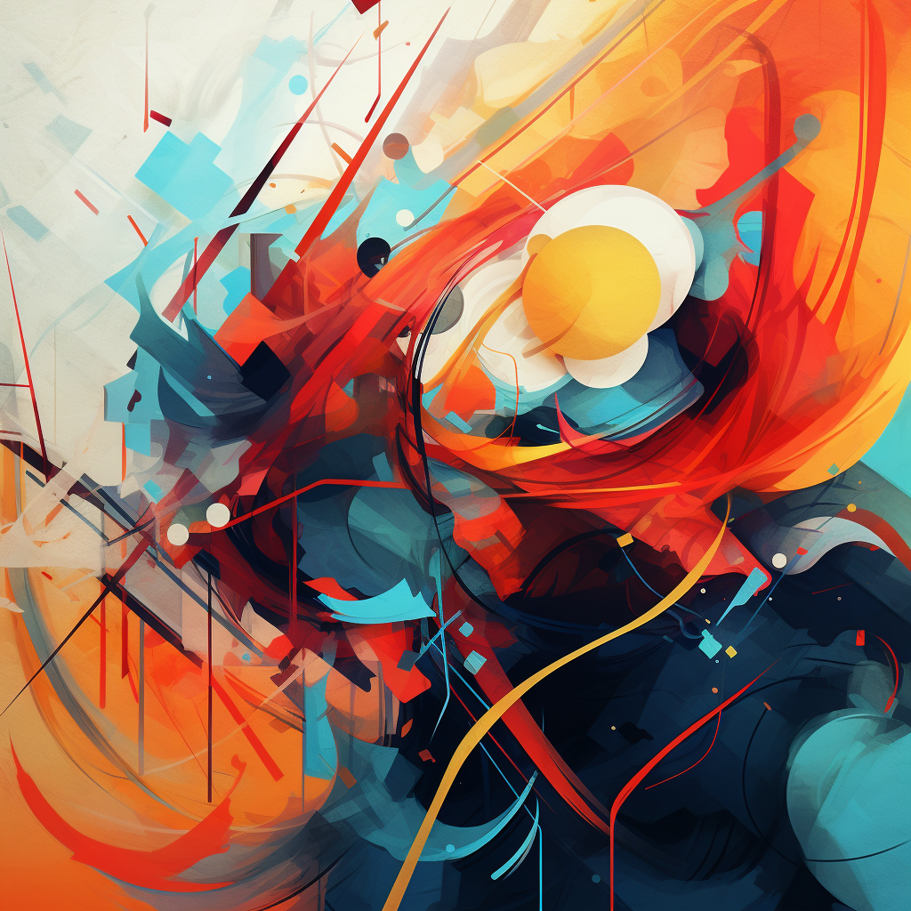 Vibrant abstract drumroll illustration