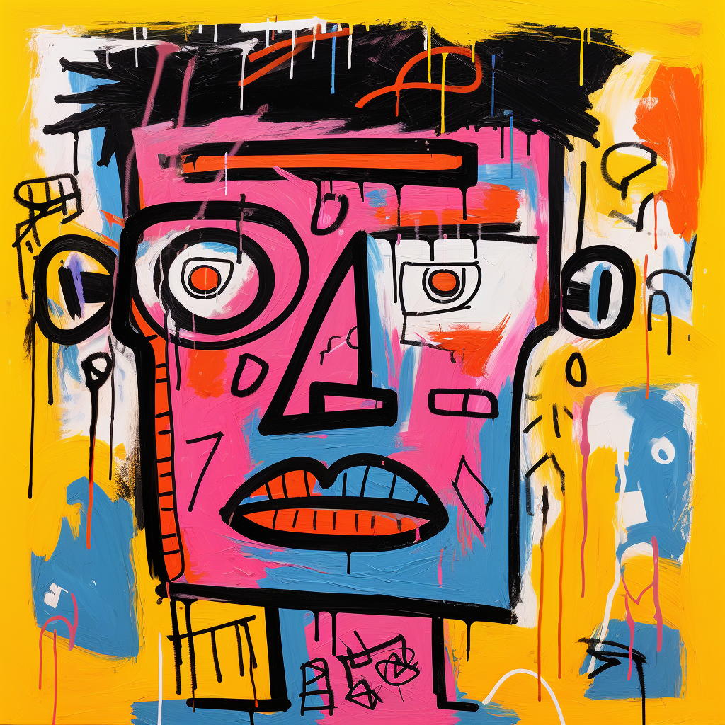 Colorful abstract dream man artwork