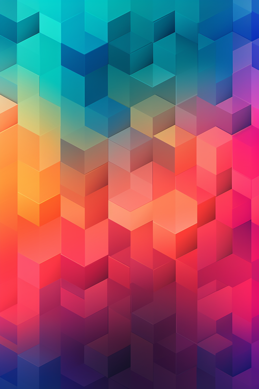 Abstract geometric gradient pattern design