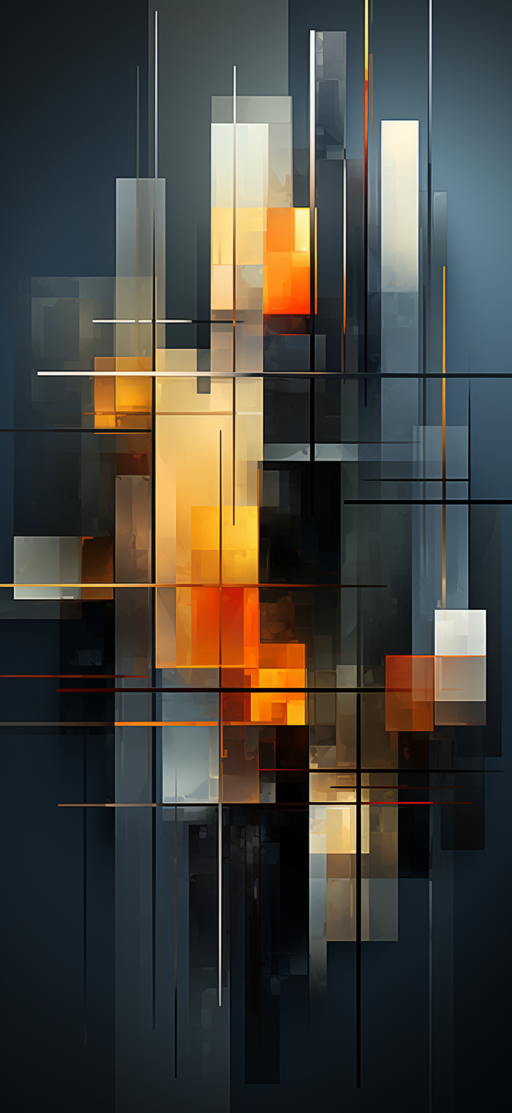 Abstract Geometric Manhattan prompt image