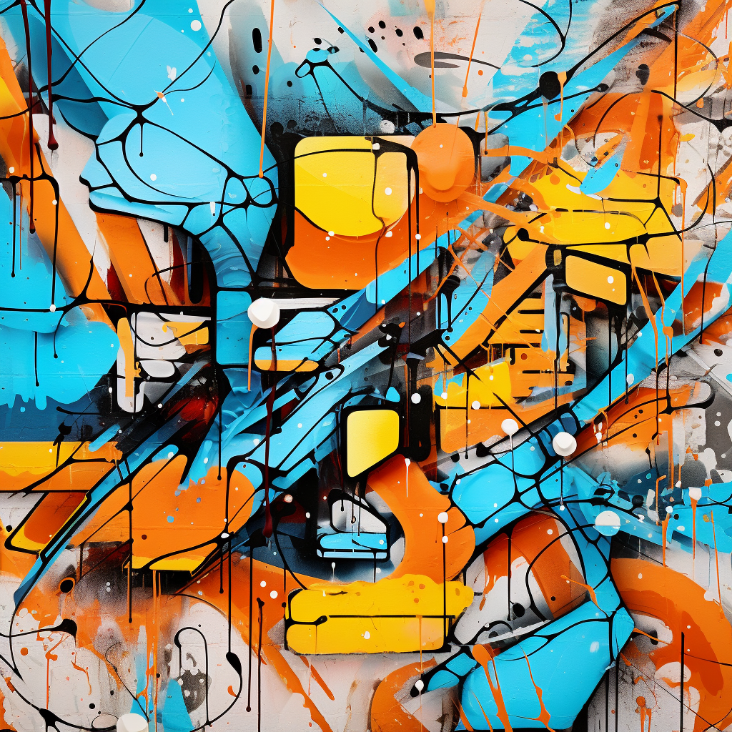 Colorful abstract graffiti background