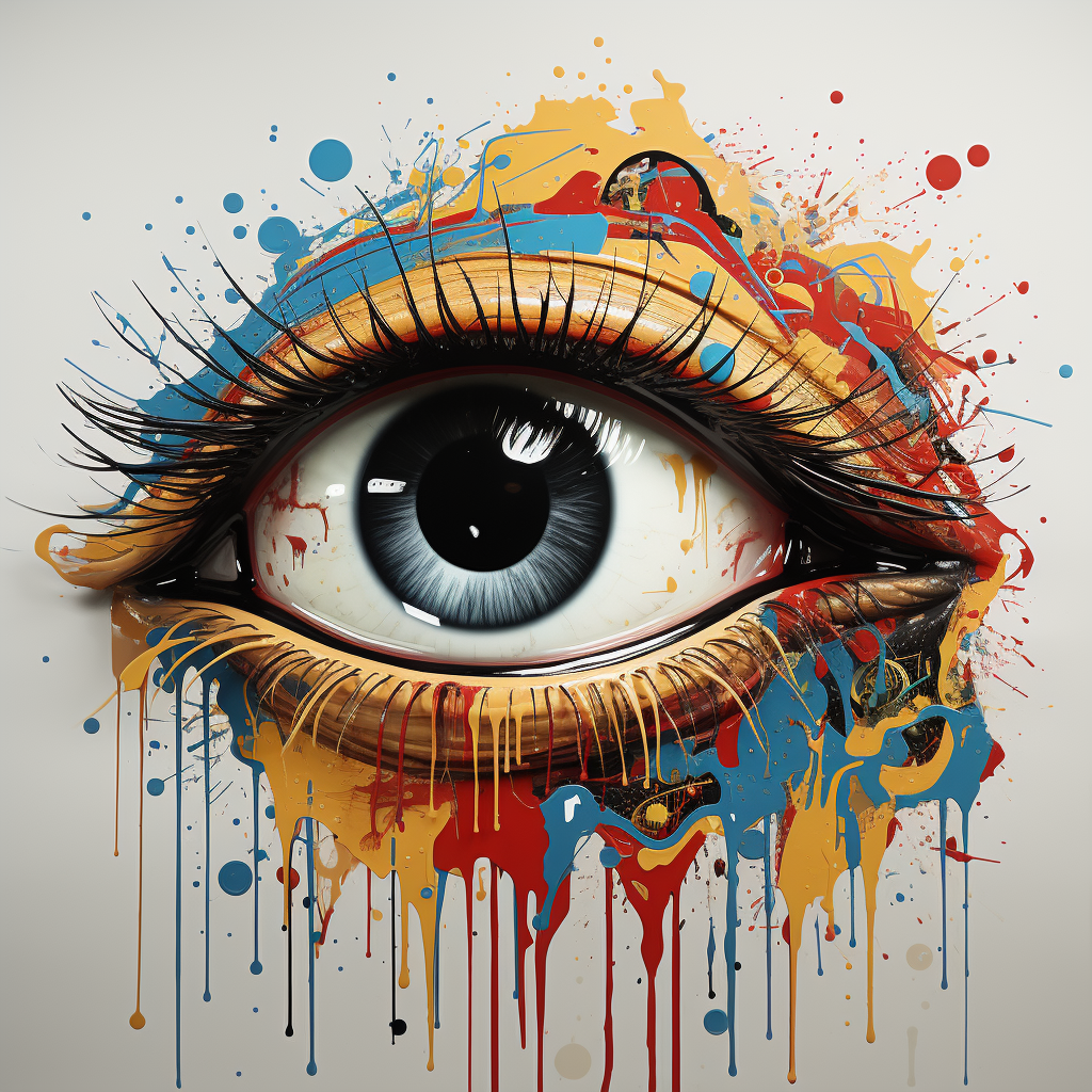 Abstract graphic eye illustration