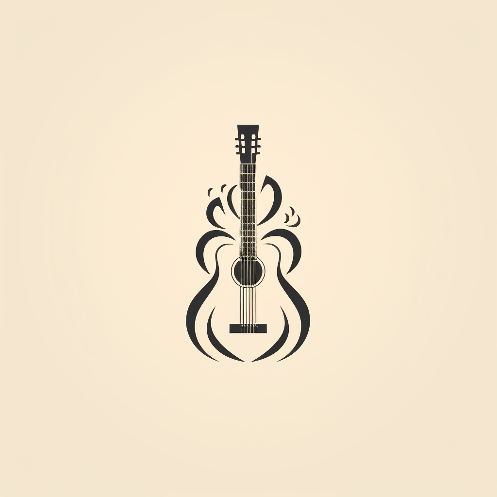 Minimalist Acoustic Guitar Image