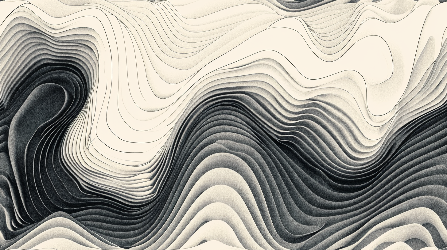 Abstract linear art AI prompt