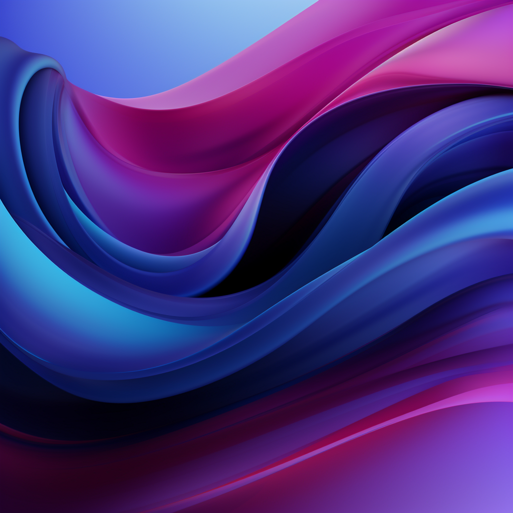 Abstract Liquid Gradient Blue Purple Black Smooth 2D