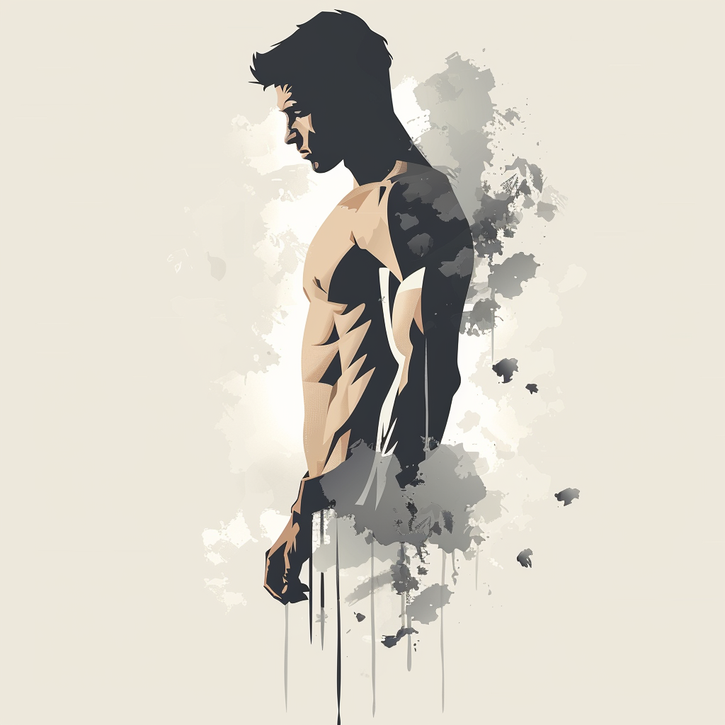 Male Torso Logo Illustration