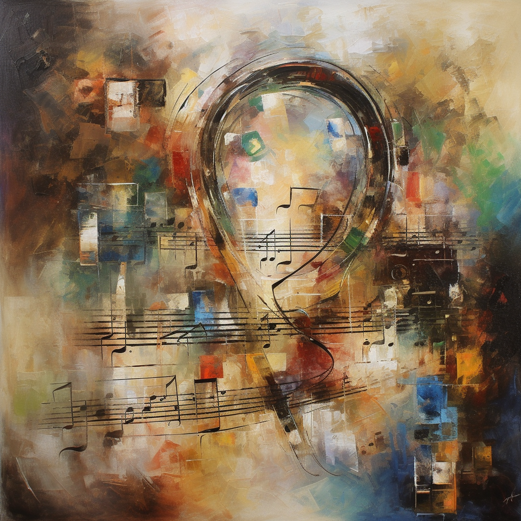 Abstract music study concept