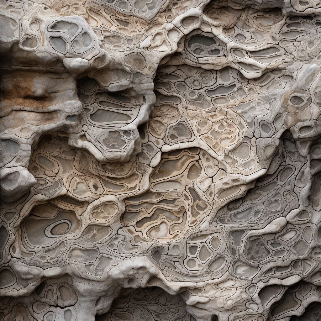 Natural stone pattern with organic textures