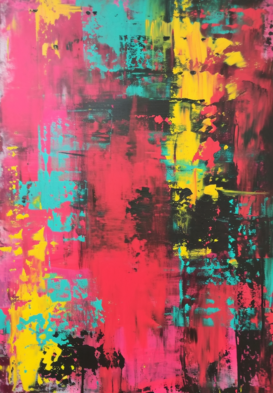 Abstract painting Gerhard Richter style