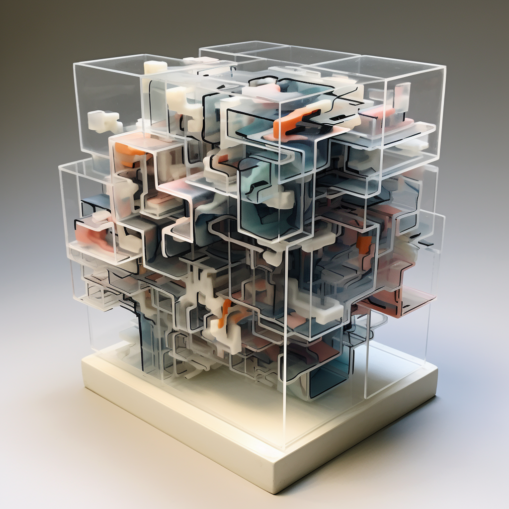 Miniature abstract physical model interlock