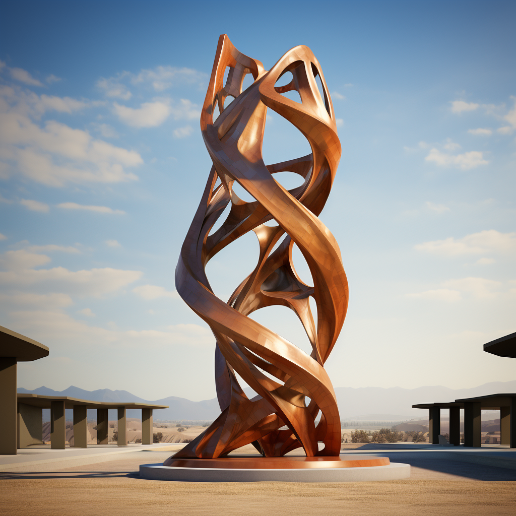 Abstract sculpture statue tower