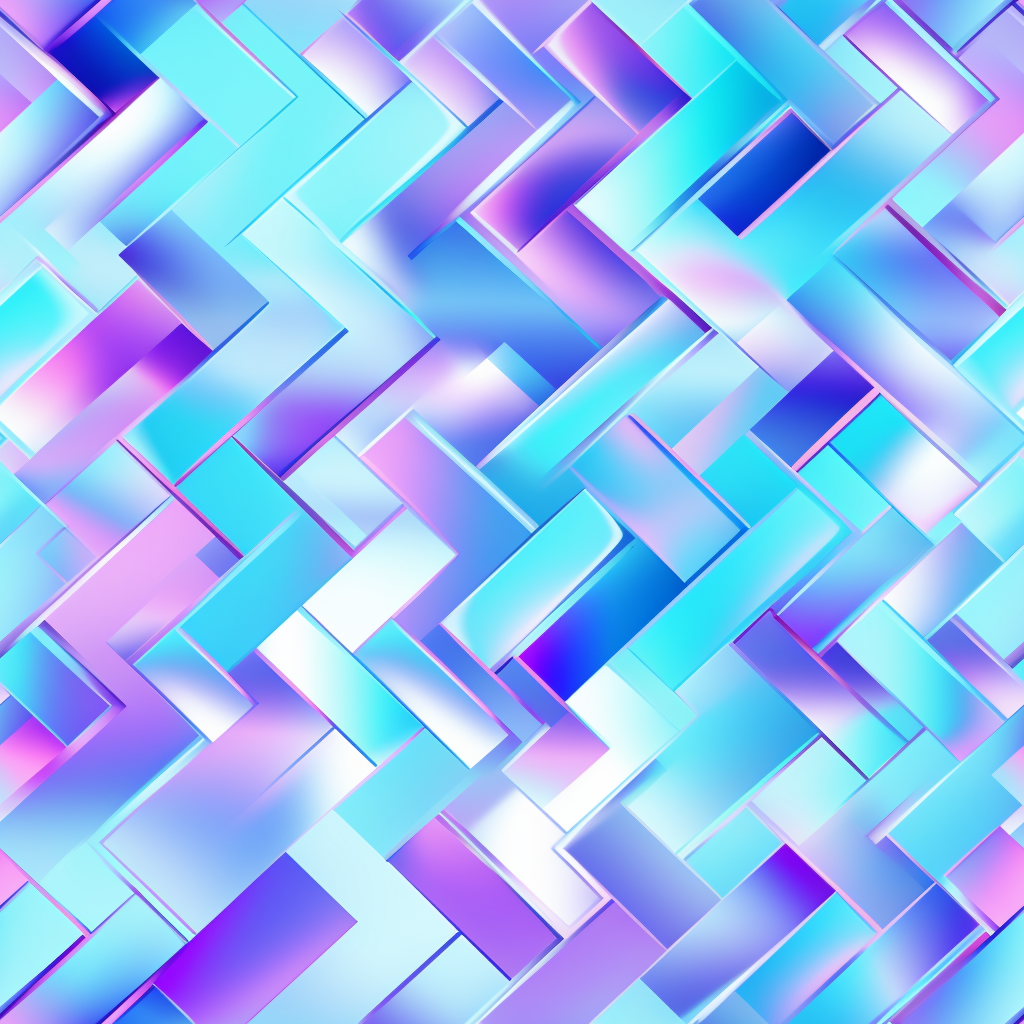 Abstract Vaporwave Pattern with Holographic Colors