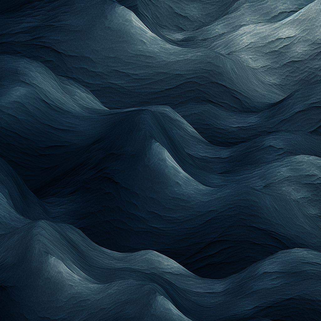 Abstract wave in dark blue and gray with texture