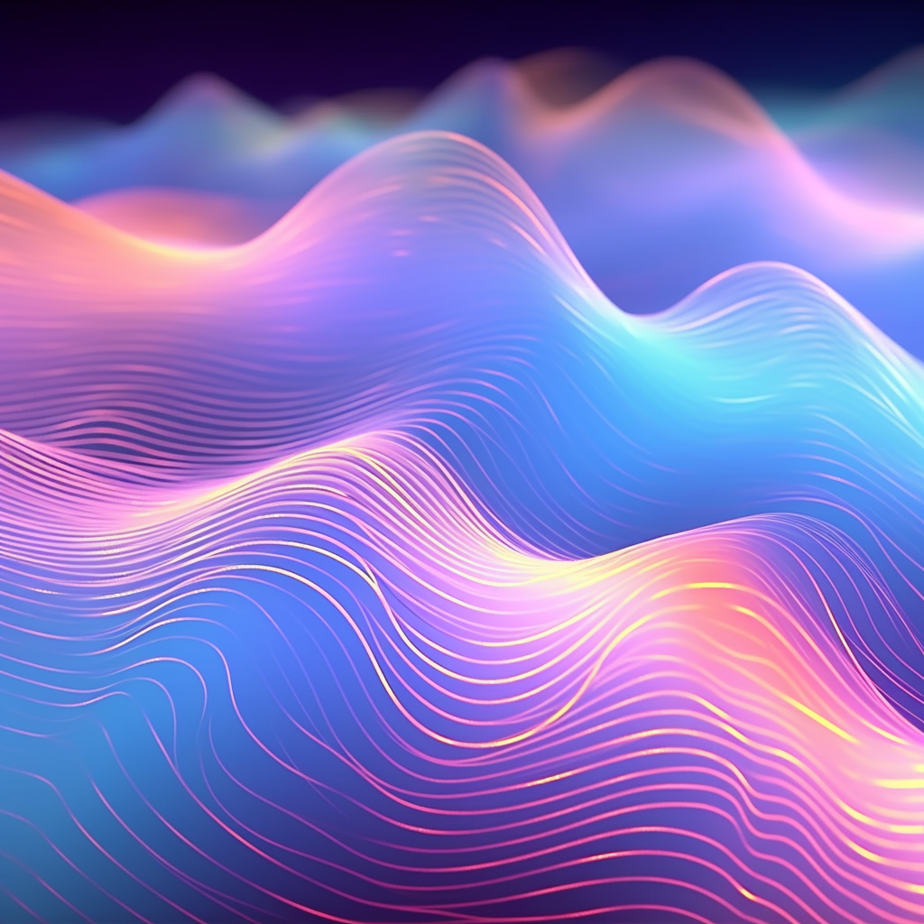 Abstract animation with fractal wave