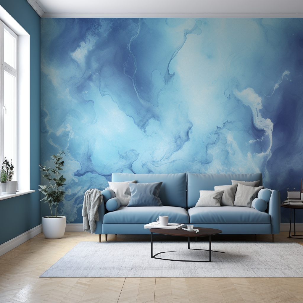 Abstract blue wallpaper symbolizing confidence