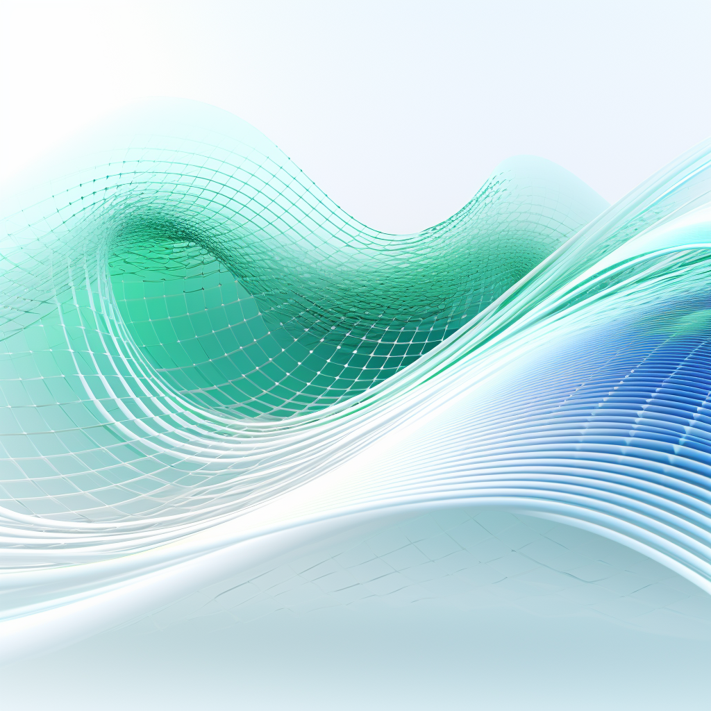 Abstract Mindwave in Blue and Green