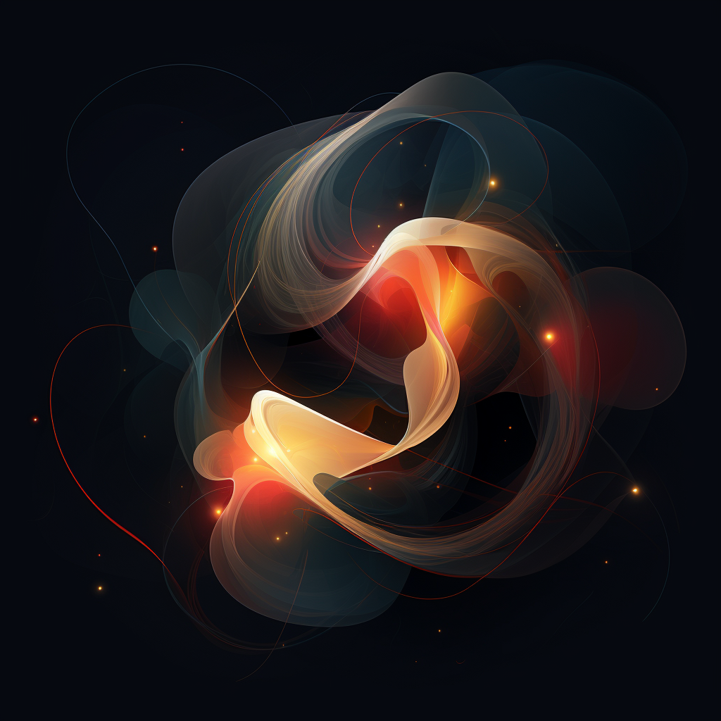 Abstract image on dark background