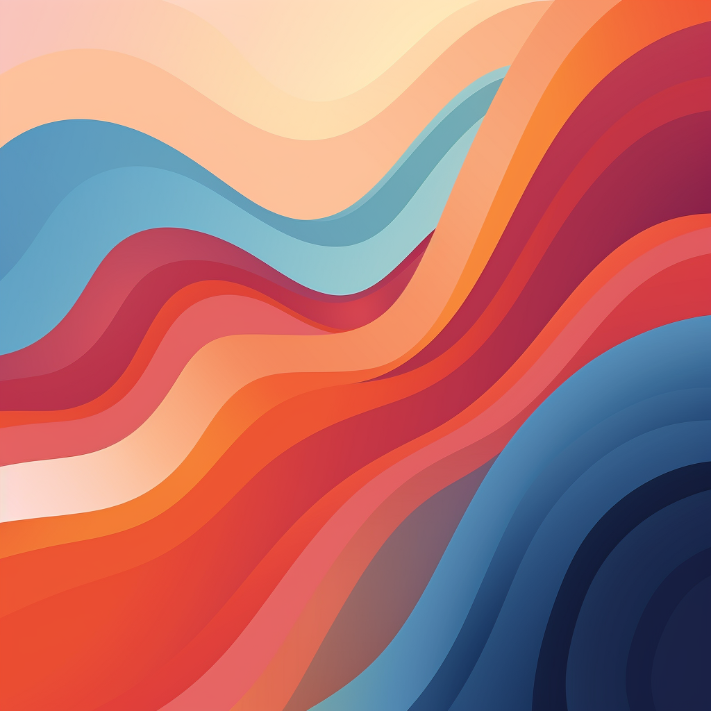 Colorful abstract wave background illustration