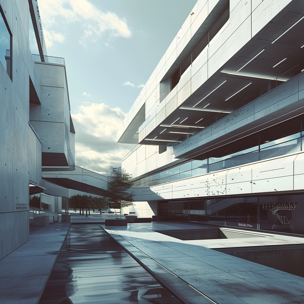 Academic health sciences building exterior view