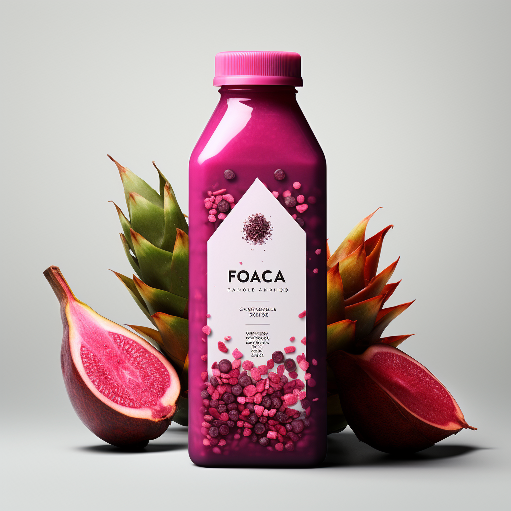 Acai Dragon Fruit Shake Packaging Image