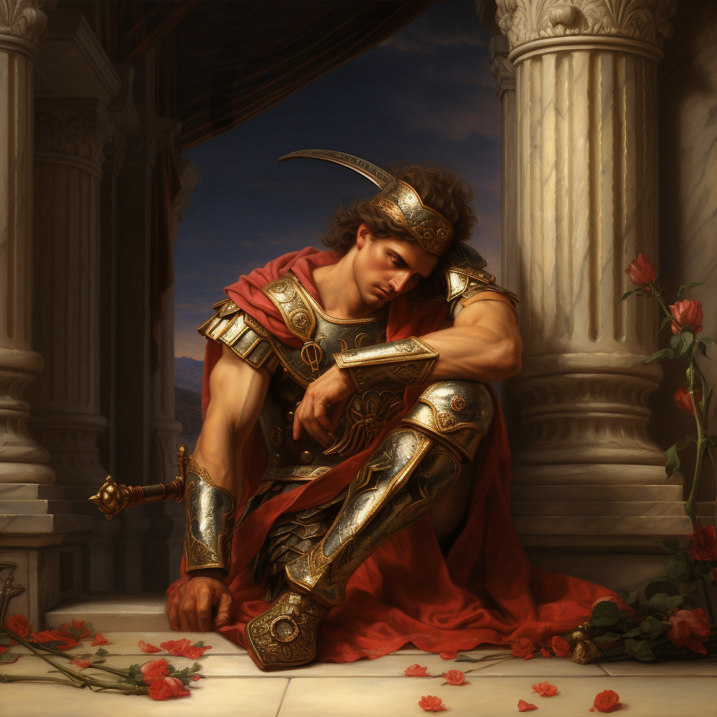 Achilles, Greek warrior with pierced heel