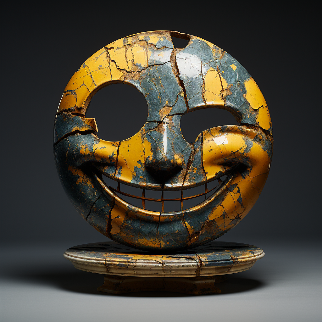 Acid House Smiley Face Sculpture Artwork