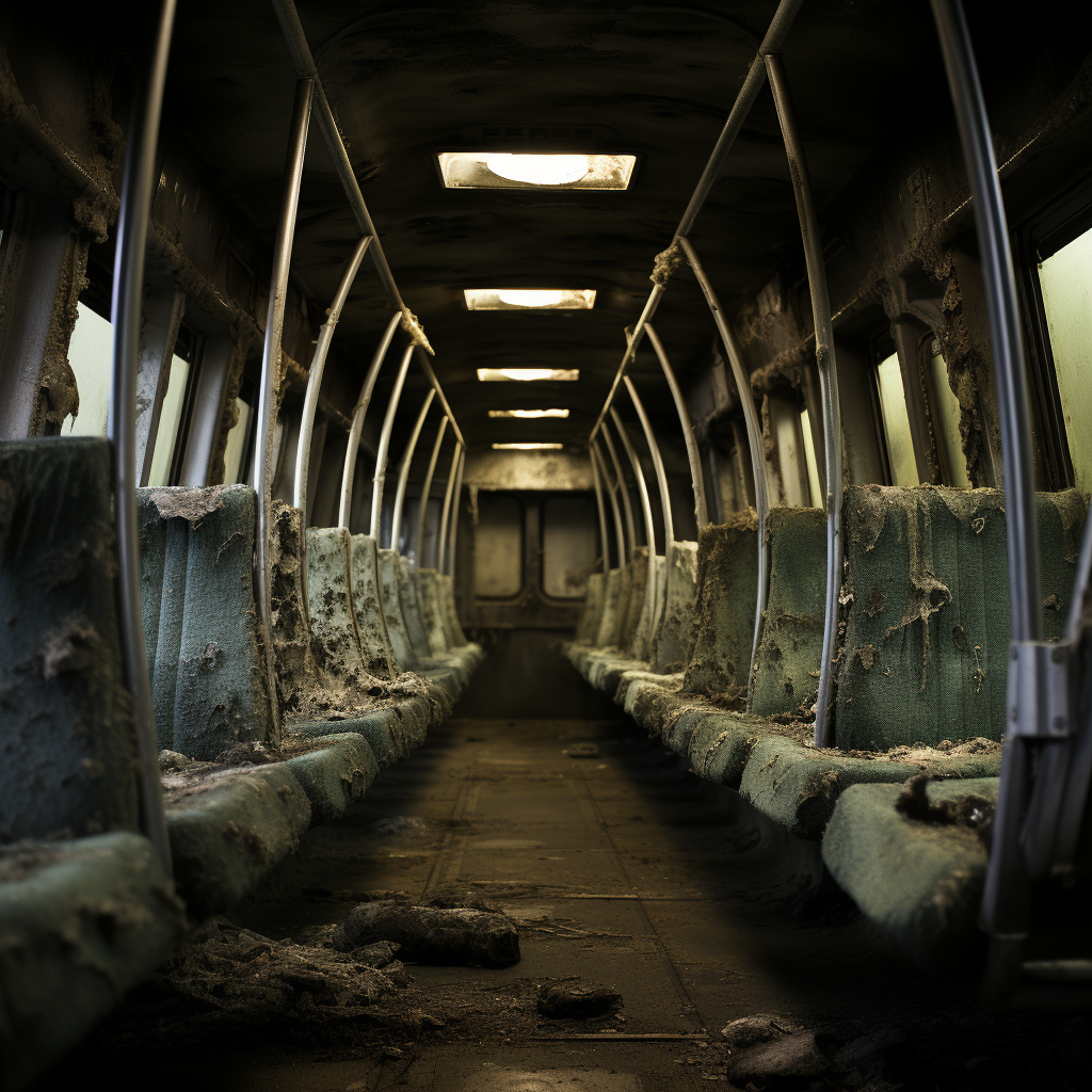 Acid Rain Dystopian Underground Shuttle