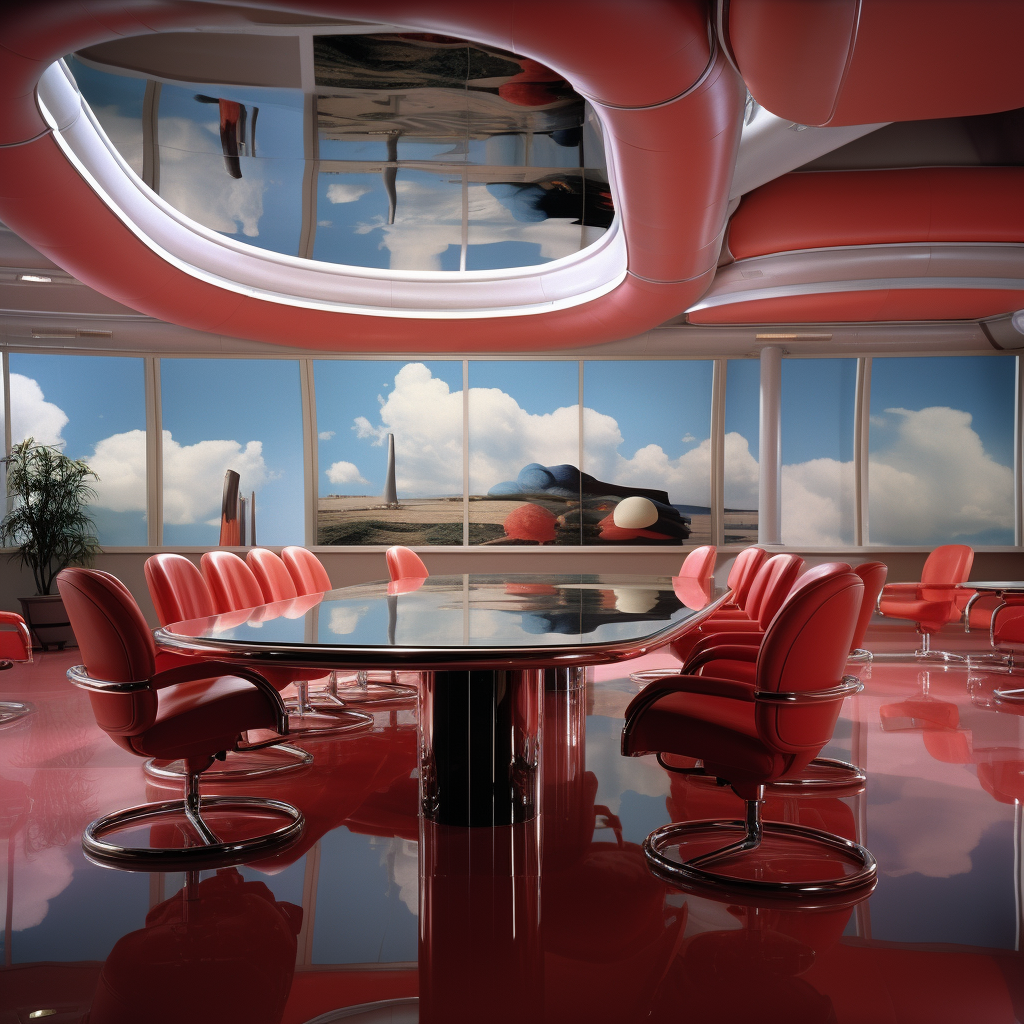 Hyper-Realistic Conference Room Interior