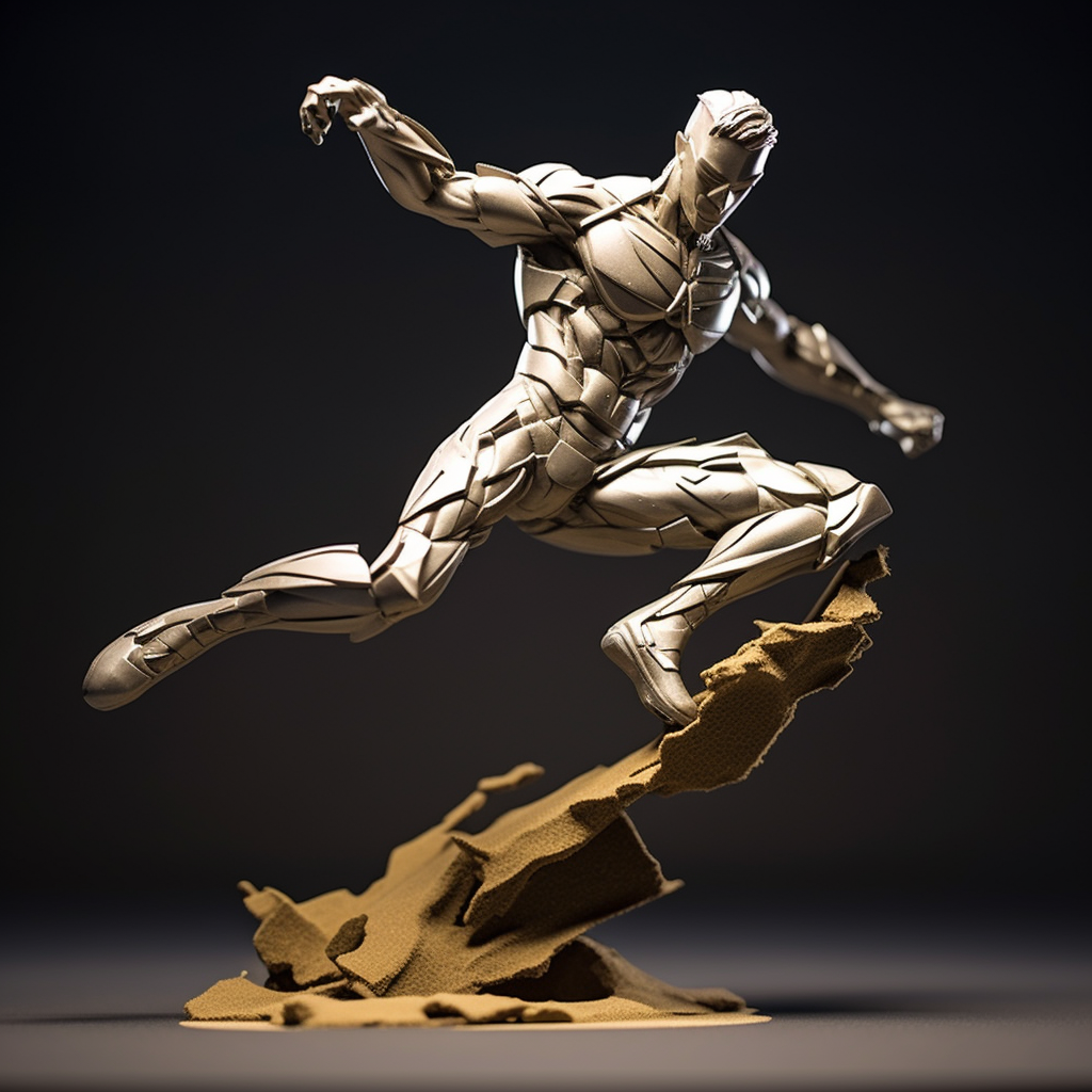 Action Figures in Dynamic Pose