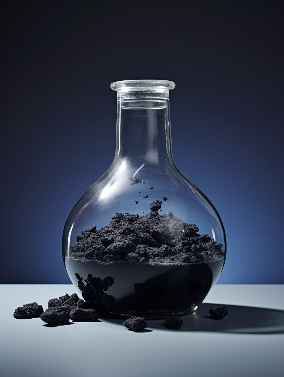 Image of activated carbon removing formaldehyde