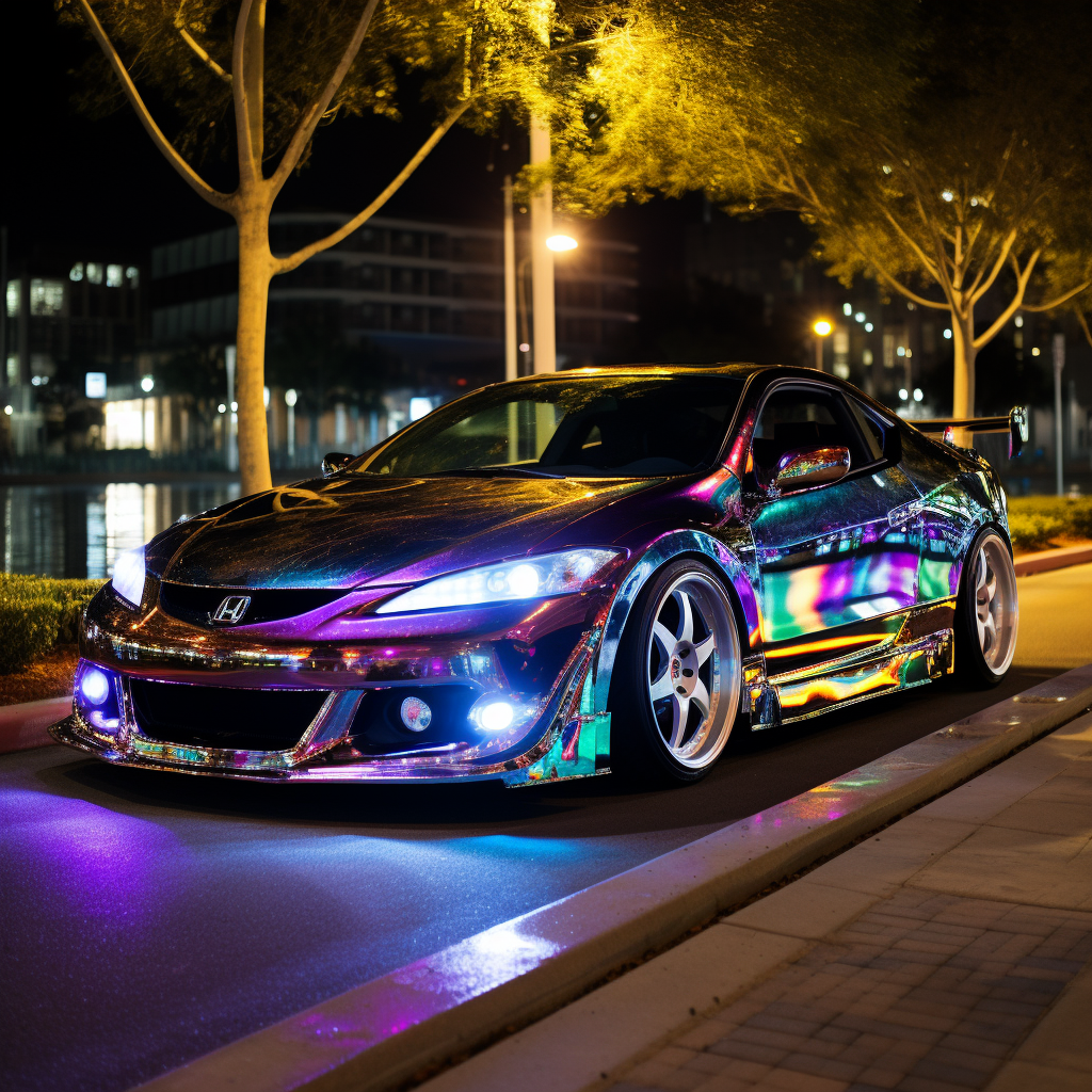 Stunning Acura RSX with Holographic Electricity Paintjob