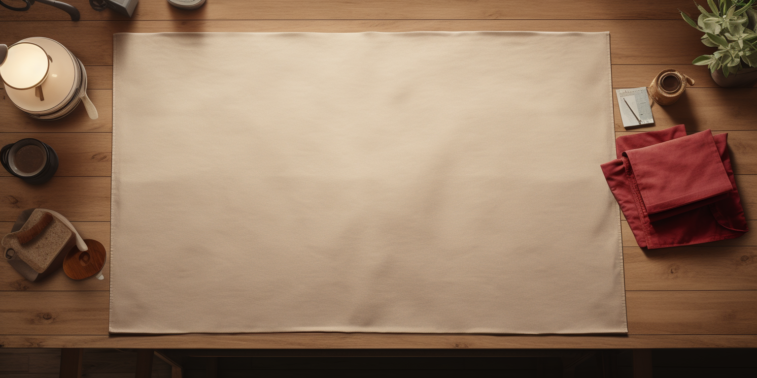 Minimalist working table cloth