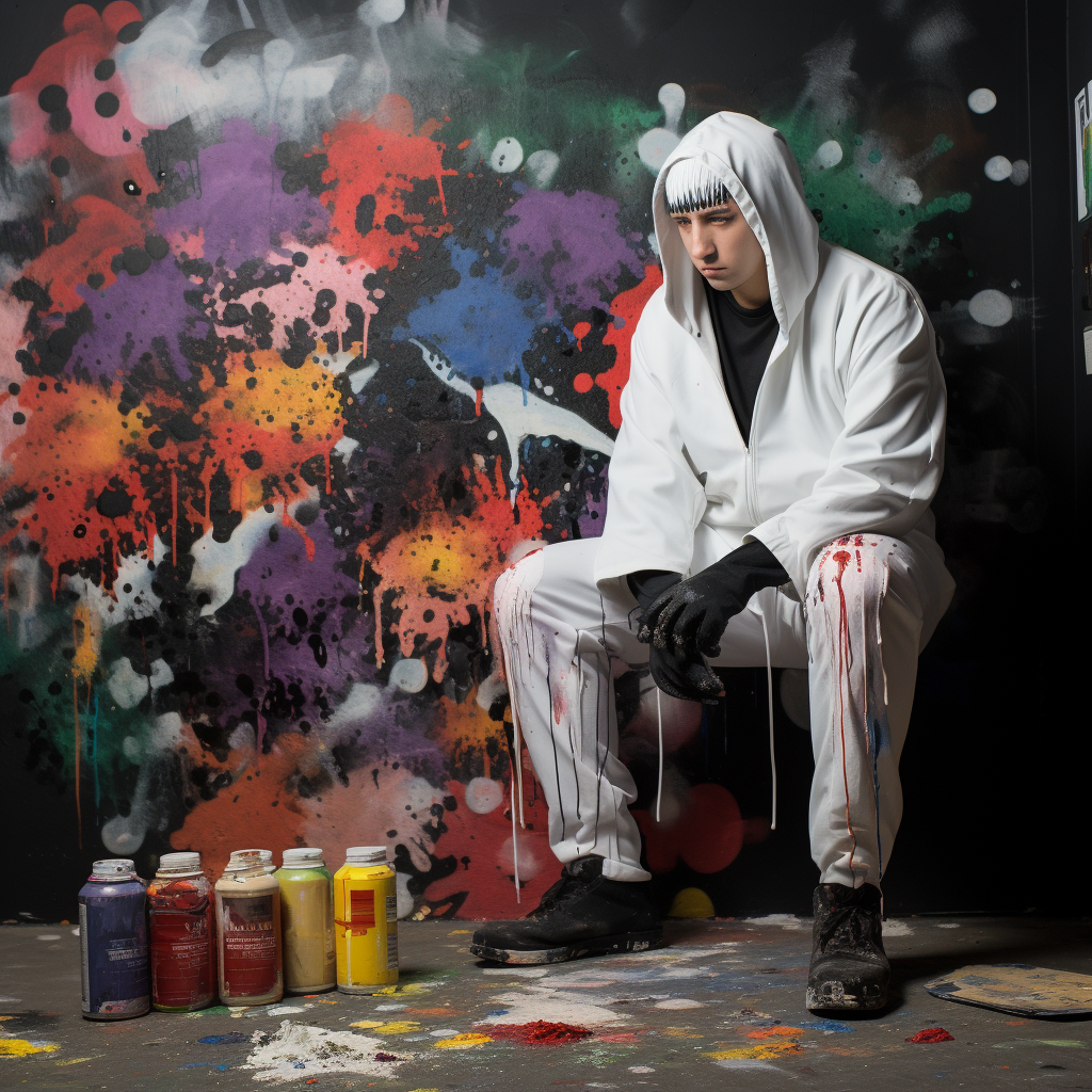 Adam Sandler in Ken Kaneki cosplay