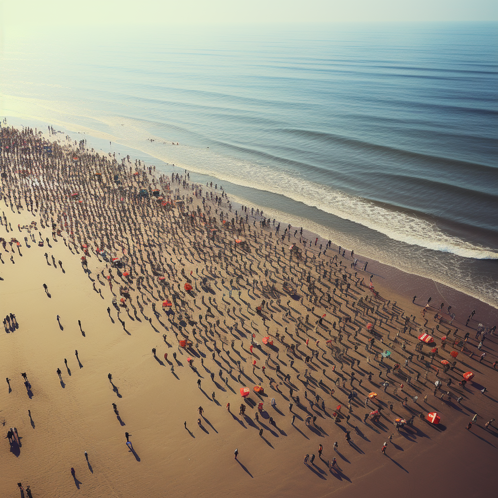 Aerial view of  adil dan merata  at the beach