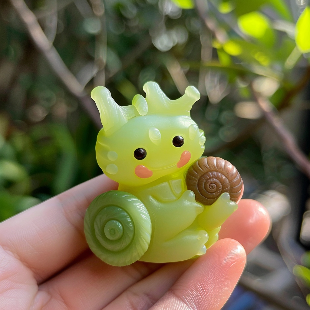 Cute dragon with snail shell