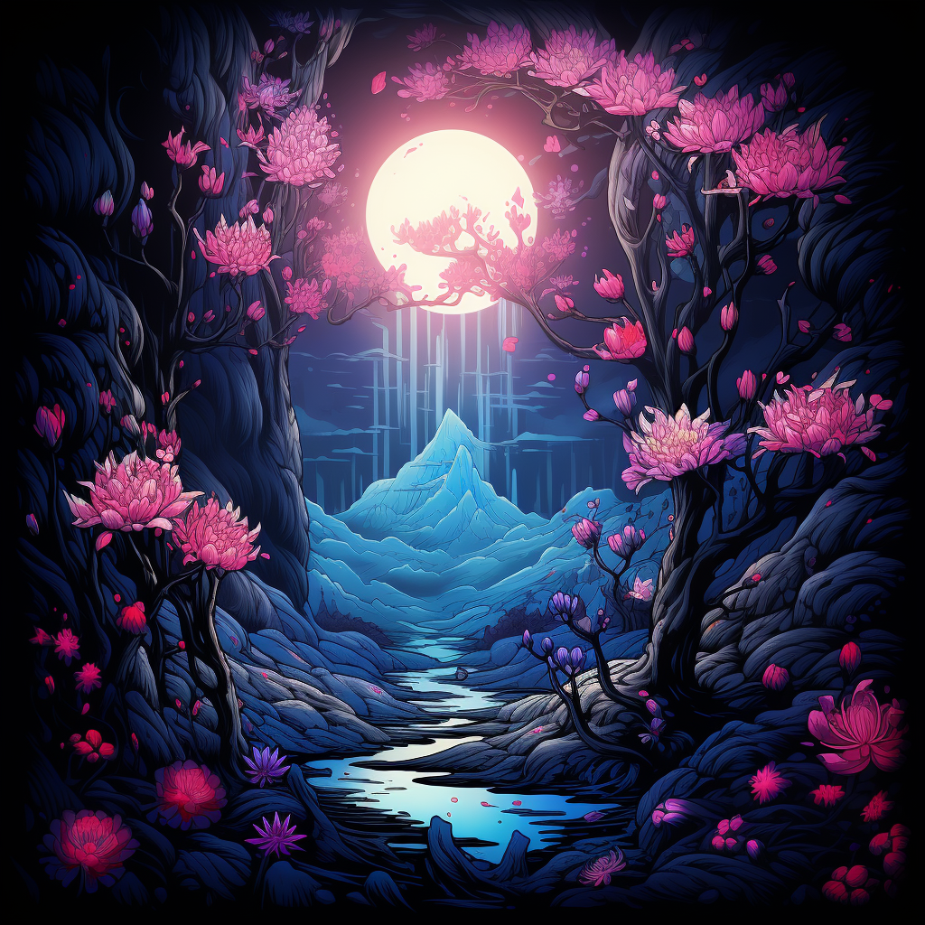 Adorned Flowers Dan Mumford Style