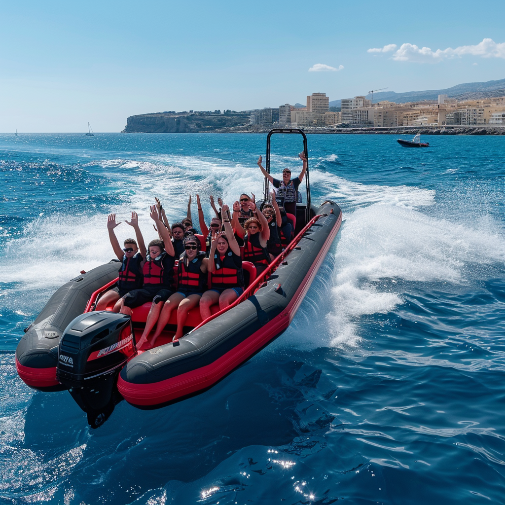 Red Black Boat Jockey Seats